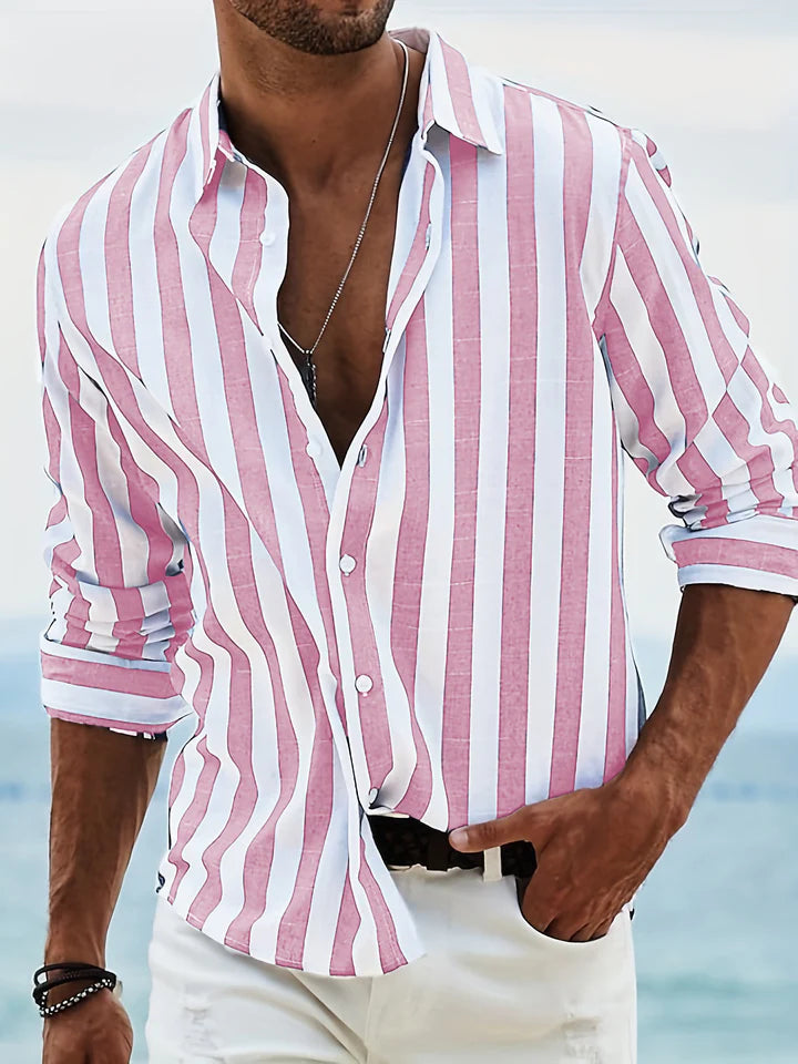 Camicia a Righe Uomo – Comfort e Stile in Ogni Giornata