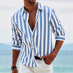 Camicia a Righe Uomo – Comfort e Stile in Ogni Giornata